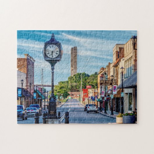 Klok in het centrum van Cape Girardeau Legpuzzel (Horizontaal)