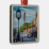 Klok in het centrum van Cape Girardeau Metalen Ornament (Rechts)