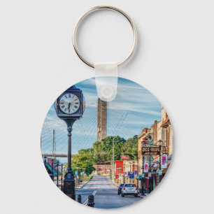 Klok in het centrum van Cape Girardeau Sleutelhanger
