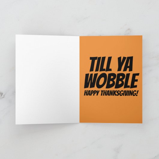 KLOK KLOK TOTDAT JE WIEBELT THANKSGIVING KAARTEN (Binnen)