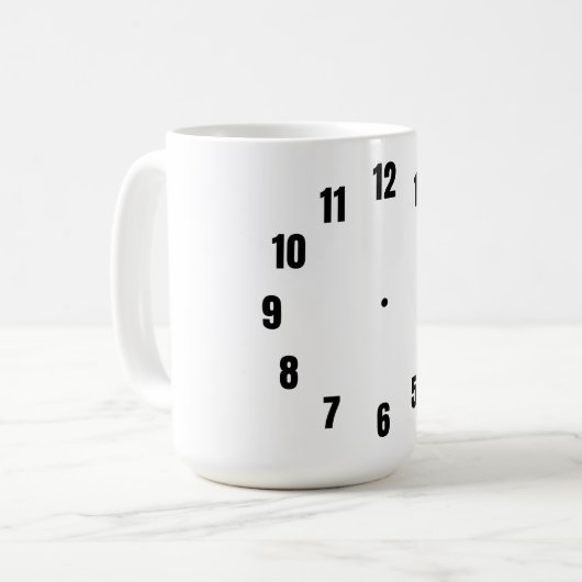 klok koffiemok (Voorkant links)