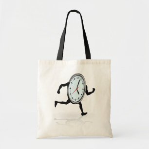 Klok lopende Canvas tas