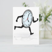 Klok lopende uitnodigingen (Staand voorkant)