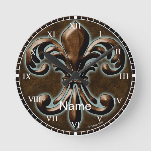 Klok met Fancy Fleur De Lis (Voorkant)
