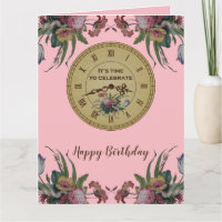  klok met Flowers Birthday Party
