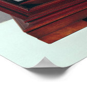 Klok met vier wijzerplaten en de tekens van de poster (Hoek)