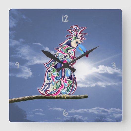 Klok met vierkante muren (Voorkant)