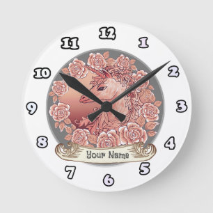 Klok met Vintage Roses Unicorn