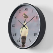 Klok - Nacht Heron op Straat Lamp (Hoek)