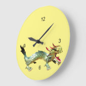 Klok - Oriental Dragon op Geel (Hoek)