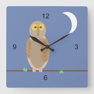 Klok - Owl en maan