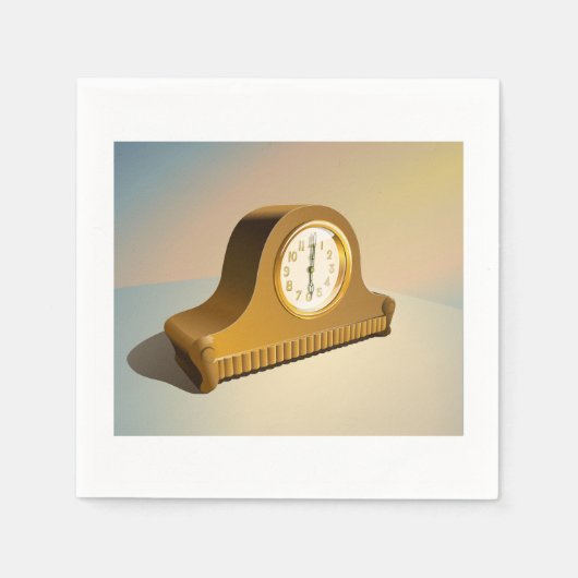 klok papier servetten (Voorkant)