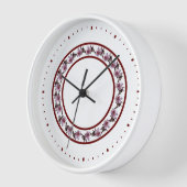 Klok - Plum Blossom Circle between Maroon Lines (Hoek)