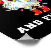 Klok rond en ontdek leuke kerstkip poster (Hoek)