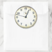 klok ronde sticker (Tas)