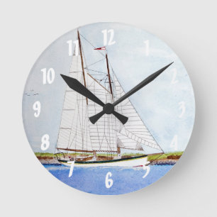 Klok van de Muur van het Monogram van het Schip
