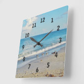 Klok van de wand van de Beach vogeltjes (Hoek)