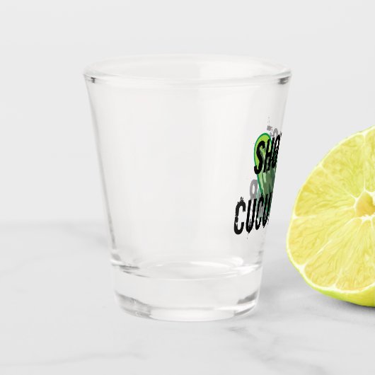 Klok van komkommer shot glas (Links)