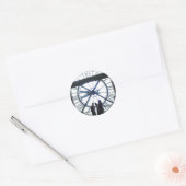 Klok van Museé d'Orsay Ronde Sticker (Envelop)