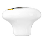 Klok van pinguïns keramische knop (Zijkant)