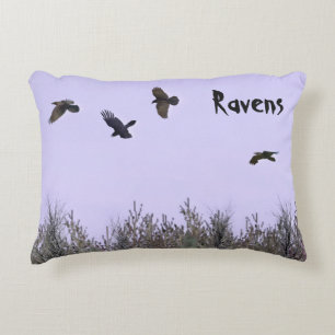 Klok van Ravens Decoratief Kussen