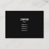 Klok Visitekaartje (Achterkant)