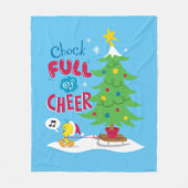 Klok vol met room fleece deken (Voorkant)