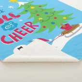 Klok vol met room sherpa deken (3/4)