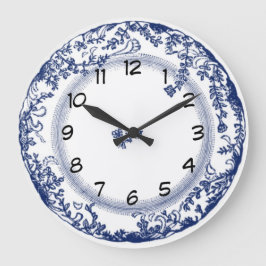klok voor blauw bord