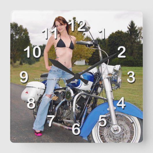 Klok voor Chic-Wall van Biker (Voorkant)