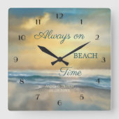 Klok voor fijne, gekleurde doorloopmuur (Voorkant)