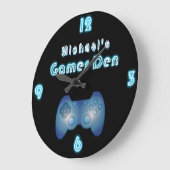 Klok voor gamers, aangepast voor de mannen grot, j (Hoek)