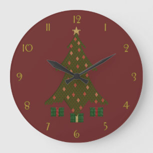 Klok voor gevierde kerst