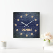 Klok voor Robuust, superieure look Blue Denim Wall (Huis)