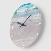 Klok voor wandwand van Shore Line (Hoek)