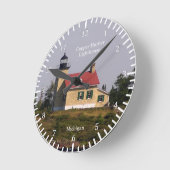 Klok vuurtoren koperen haven (Hoek)