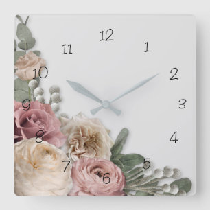 Klok w/# Floral