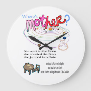 Klok Waar is moeder? Fijne Moederdag