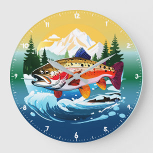 Klok Wilde Regenboogforel Rocky Mountain Stroom