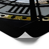 Klokje voor reuzenglas bij Musée d'Orsay - Parijs Poster (Hoek)