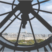 Klokje voor reuzenglas bij Musée d'Orsay - Parijs Sticker (Voorkant)