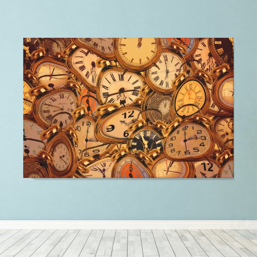 Klokken Canvas Afdruk (Insitu (Houten vloer))