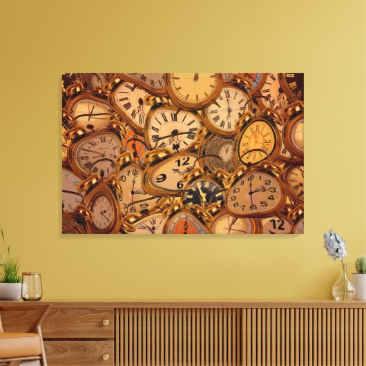 Klokken Canvas Afdruk (Insitu (Woonkamer))