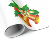 Klokken en Holly Wrapping Papier (Rol Hoek)