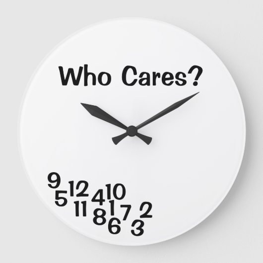 Klokken Grappige Cijfers Grappige Klok (Voorkant)