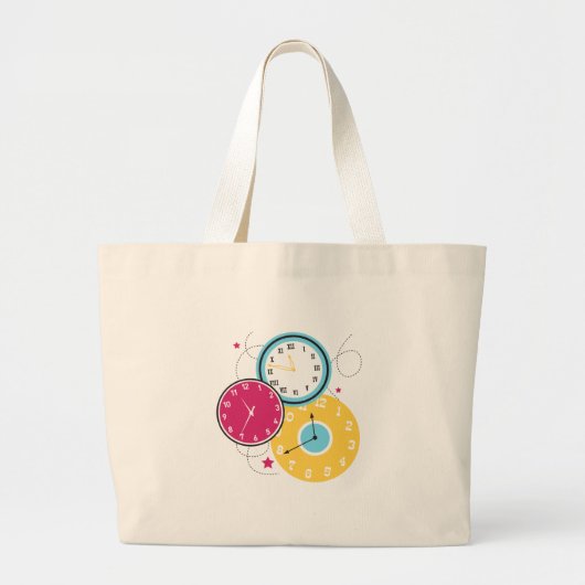 Klokken Grote Tote Bag (Voorkant)