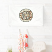 Klokken Tijd Blindheid Kat Klokken Tijd Blindheid Spandoek (Insitu)