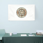 Klokken Tijd Blindheid Kat Klokken Tijd Blindheid Spandoek (Beurs)