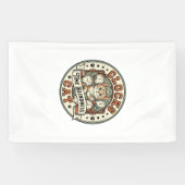 Klokken Tijd Blindheid Kat Klokken Tijd Blindheid Spandoek (Horizontaal)