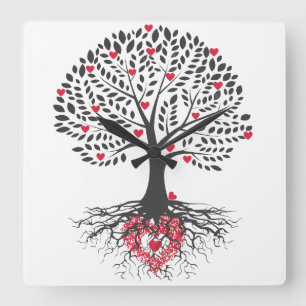 klokkenhuisdier liefde vierkante klok